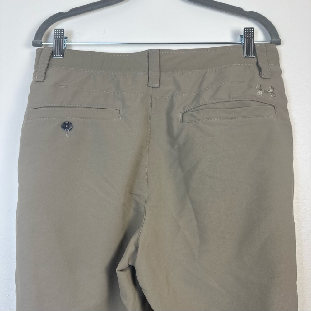 Under Armour Mens Khaki Chinos Golf Pants Active 32x34 Relax Fit Casual Gorpcore - Picture 8 of 15